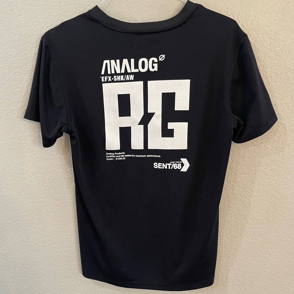 Vintage Analog Snowboarding Black Graphic Men's Shirt